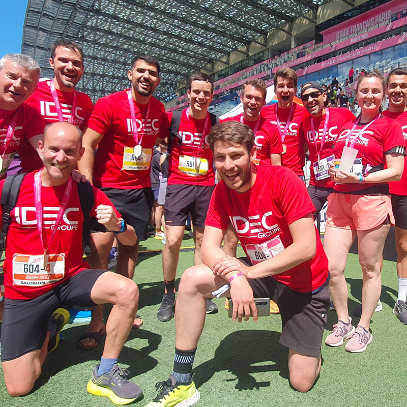 Ekiden du Stade Français 2024 : Un marathon relais mené avec brio par 12 collaborateurs du GROUPE IDEC